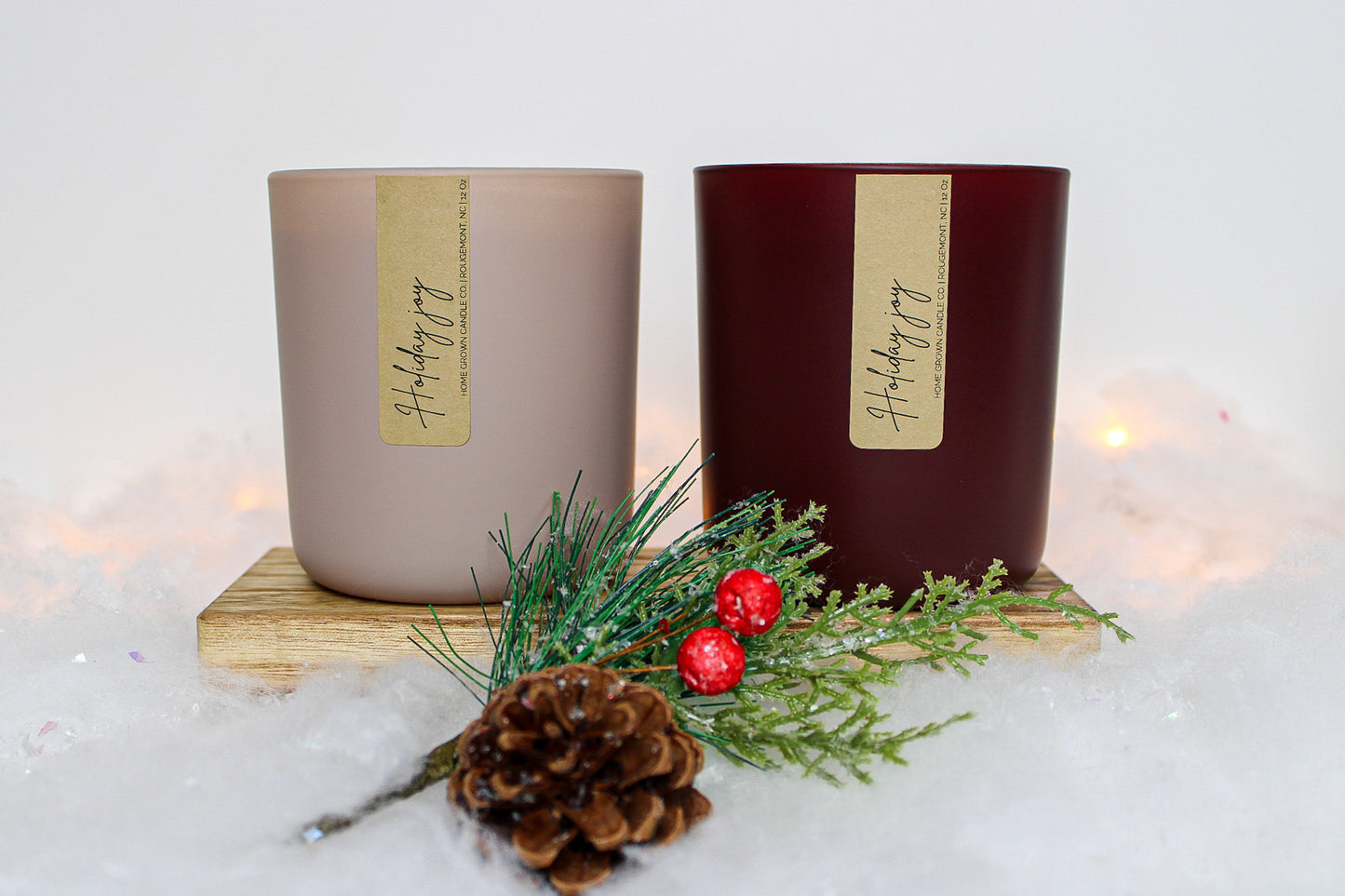 holiday joy scented candle