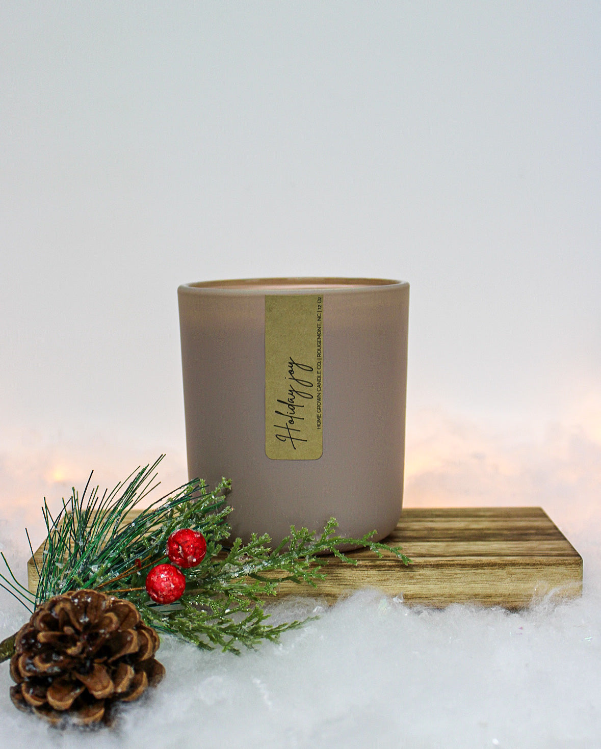 holiday joy scented candle