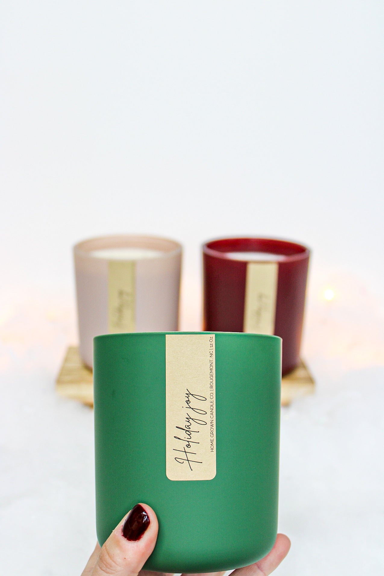 holiday joy scented candle