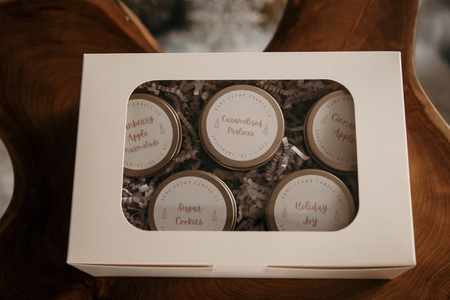 Holiday mini scented candles sampler pack