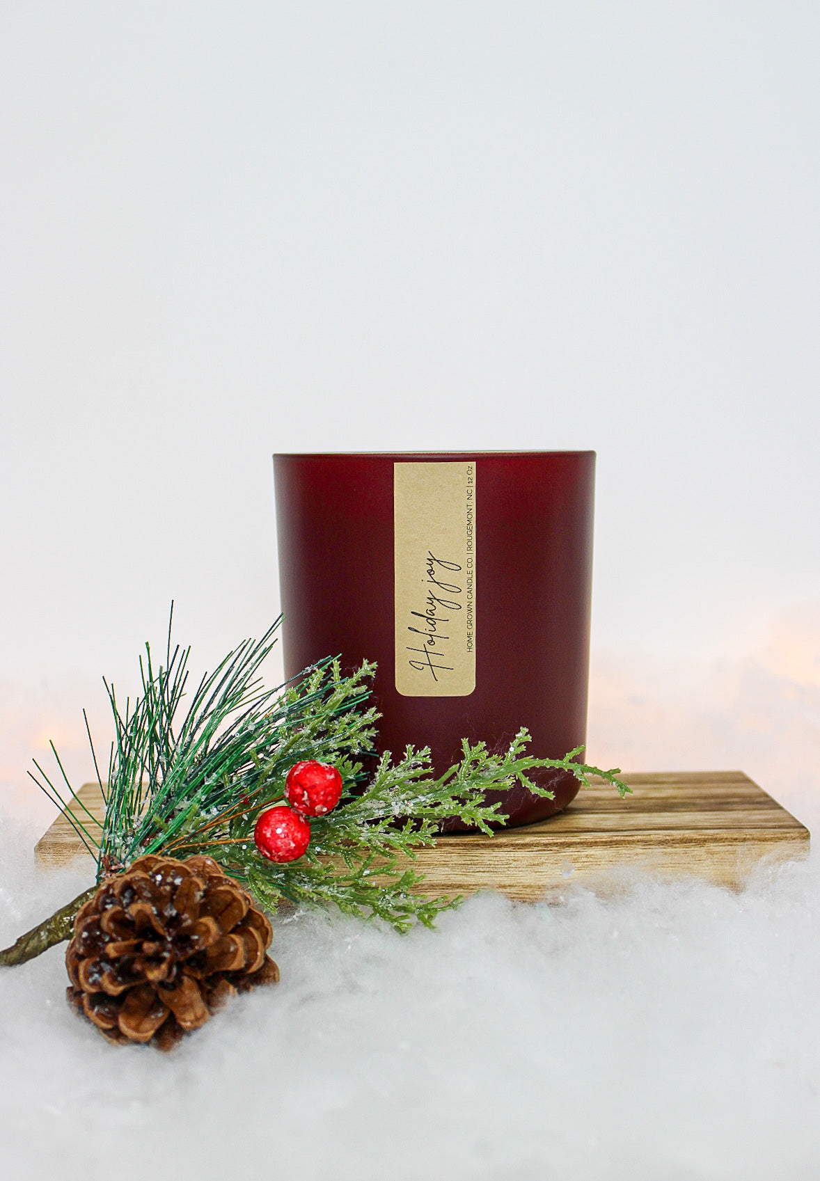 holiday joy scented candle