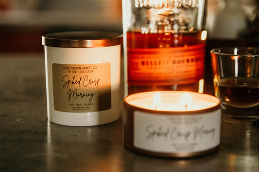 spiked crisp morning scented candle